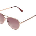 Guess, Ochelari de soare aviator cu lentile in degrade, Auriu, 58-14-140