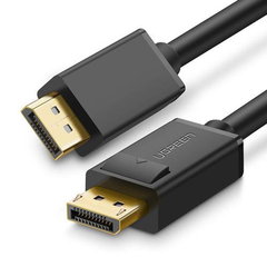 Cablu video UGREEN DP102 DisplayPort tata - DisplayPort tata, 4K, 60Hz, 3D, 2 moduri, 3m, Negru Cablu video UGREEN DP102 DisplayPort tata - DisplayPort tata, 4K, 60Hz, 3D, 2 moduri, 3m, Negru
