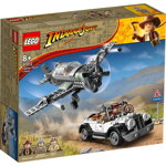 LEGO Indiana Jones. Urmarire cu avionul de vanatoare 77012, 387 piese, 