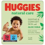 Servetele umede Huggies Natural Care Triplo (56x3) 168 buc