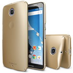 Ringke Protectie pentru spate Slim Royal gold pentru Google Nexus 6 + folie protectie Ringke