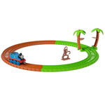 Set de joaca Thomas and Friends - Circuit Monkey Trouble Track Master Push Along cu trenulet Thomas, Mattel