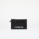 A BATHING APE Solid Camo Card Holder Small Wallet Black, A BATHING APE