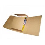 Cutie carton pentru carti, 330x255x70 mm, natur, microondula E 360 g/mp, 