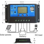 Controler panou solar 12 24V 10A mini dual USB