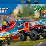 LEGO City Terenowy wóz strażacki z łodzią ratunkową (60412), LEGO