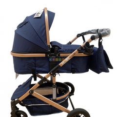 Carucior 2 in 1, reversibil, cu suspensii, T7 albastru - L-Sun, L-Sun