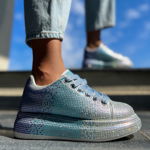 Pantofi Sport, culoare Albastru, material Piele ecologica - cod: P12555, Mei
