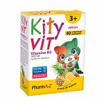 KityVit vitamina D3 500UI (fara zahar) PharmA-Z - 40 comprimate masticabile, PharmA-Z