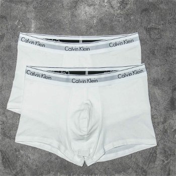 Calvin Klein Trunks 2 Pack White, Calvin Klein