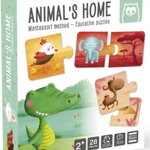 Puzzle educativ Montessori - Animale si mediul lor de viata