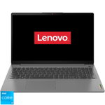 Laptop Lenovo IdeaPad 3 15ITL6 cu procesor Intel® Core™ i3-1115G4 pana la 4.1 GHz, 15.6" Full HD, 8GB, 512GB SSD, Intel® UHD Graphics, No OS, Arctic Grey