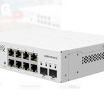 MIKROTIK, CSS610-8G-2S+IN 8G, 2 SFP+ Port , Indoor Switch 64kb Flash, Pasive POE, Dimensiuni: 200 x 167 x 46 mminterfata: 8 x 10/100/1000, 2 x SFP+, IP20, POE in- 12-57 V, consum maxim 5w., Mikrotik