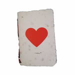 Carnet - Hartie de mana, inima, mic | Moara de hartie, Moara de hartie