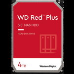HDD NAS WD Red Plus CMR (3.5''  4TB  128MB  5400 RPM  SATA 6Gbps  180TB/year)