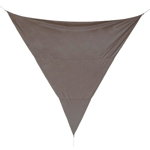 Parasolar triunghiular Sunshade, Bizzotto, 500 x 500 cm, poliester, grej, Bizzotto