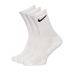Nike, Set de sosete lungi unisex cu logo - 6 perechi, Alb