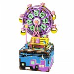 Puzzle 3D Cutie Muzicala, Ferris Wheel, Lemn, 69 de piese