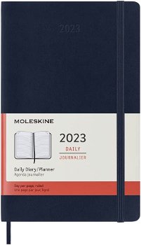 Agenda 2023 - 12-Months Daily - Large, Soft Cover - Sapphire Blue