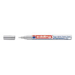 Marker permanent Edding 751 cu vopsea corp metalic varf rotund 1-2 mm argintiu, Edding