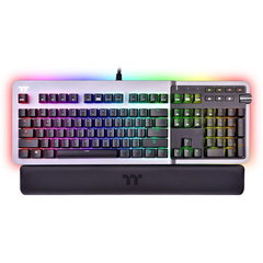 Tastatura gaming mecanica Thermaltake Premium Argent K5 iluminare RGB argintie Tastatura gaming mecanica Thermaltake Premium Argent K5 iluminare RGB argintie