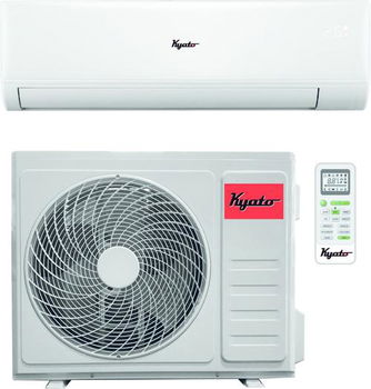 Aparat de aer conditionat KYATO, Kyato -12HC32, Inverter, 12000 BTU, Clasa A++, Auto restart, Eco Function, Somn confortabil, Afisaj ascuns