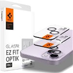 Sticla securizata Spigen pentru cameră Spigen Optik.tr ez Fit Protector pentru cameră Apple iPhone 14/14 Plus Violet [PACHET DE 2], Spigen