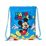 Geantă Rucsac cu Bretele Mickey Mouse Happy Smiles (26 x 34 x 1 cm), Mickey Mouse Clubhouse