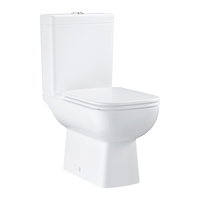 Set vas WC Start Edge, stativ, ceramic, evacuare orizontala, cu rezervor si capac WC, 6 L