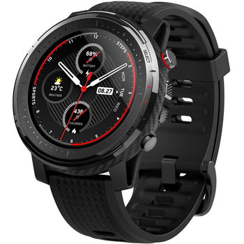 Smartwatch AMAZFIT Stratos 3, Wi-Fi, Android/iOS, silicon, Black