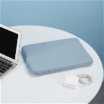 Husa Tech-Protect Pureskin compatibila cu laptop 13/14 inch Blue, TECH-PROTECT