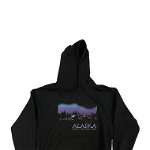 Imbracaminte Barbati Body Rags Denali National Park Alaska Night Sky Pullover Hoodie Black