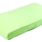 Cearsaf de bumbac jersey cu elastic Sensillo 120x60 cm Verde, Sensillo