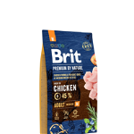 Brit Premium By Nature, Adult Medium Breed, M, Pui, hrană uscată câini, 8kg, Brit