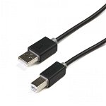 Cablu de date Serioux, USB A 2.0 tata - USB-B 2.0 tata, 3m, negru