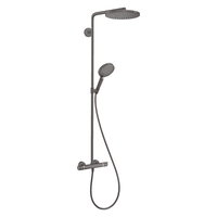 Coloana de dus cu baterie termostatata negru periat Hansgrohe Raindance Select S 240