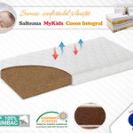 Saltea MyKids Fibra De Cocos Integral 140x70x6 Husa Bumbac Matlasat, MyKids