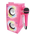 Boxa portabila cu microfon si efecte de lumini, Lexibook, Barbie, Barbie