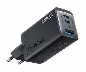 Incarcator retea Anker 735 GaNPrime III 65W, PPS 3, 2x USB-C, 1x USB-A, PowerIQ 3.0, Negru