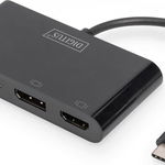 Grafică adaptor HDMI / VGA 30Hz 4K UHD USB 3.1 tip C, cu audio, Digitus