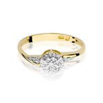 Inel colectia Luxury Aur Galben/Alb 14K cu Diamant 0.20ct, Chic Bijoux