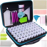 Set organizator si accesorii pentru pictura cu diamante, negru