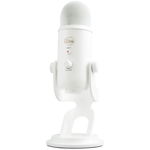 Microfon Profesional Blue Yeti USB, PC & Mac, Gaming, Podcast, Streaming, Recording, Multi-Pattern, White Out