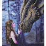 Set creativ tablou cu cristale Crystal Art Once Upon A Time colectia Anne Stokes 40x50 cm Craft Buddy CAK-AST5