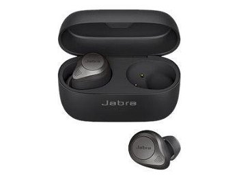 Casti True Wireless Jabra Elite 85t, Microfon, Bluetooth, In-Ear, Noise Cancelling (Negru/Titan) , Jabra
