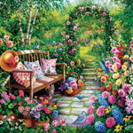 Puzzle SunsOut - Susan Rios: Kim's Garden, 1.000 piese (Sunsout-45449), SunsOut