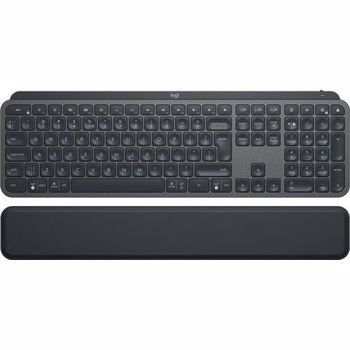 Tastatura wireless Logitech MX Keys Plus Advanced, Iluminare, US INTL layout, Graphite
