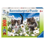 Ravensburger - Puzzle Pisicute si margarete, 100 piese