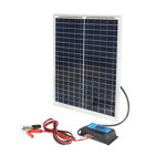 Panou solar 20W cu regulator de incarcare 12-24V, cablu baterie 2m Breckner Germany