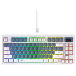 Tastatura Gaming KB884L Alb, Havit